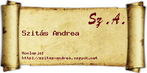 Szitás Andrea névjegykártya